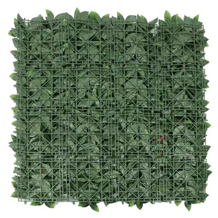 Photinia Artificial Vertical Garden Green Wall Panel 40×40in 11 SQ FT – UV Resistant – Commercial Grade best